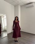 Dress Kate bordeaux