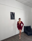 Minidress MARIAH Bordeuax