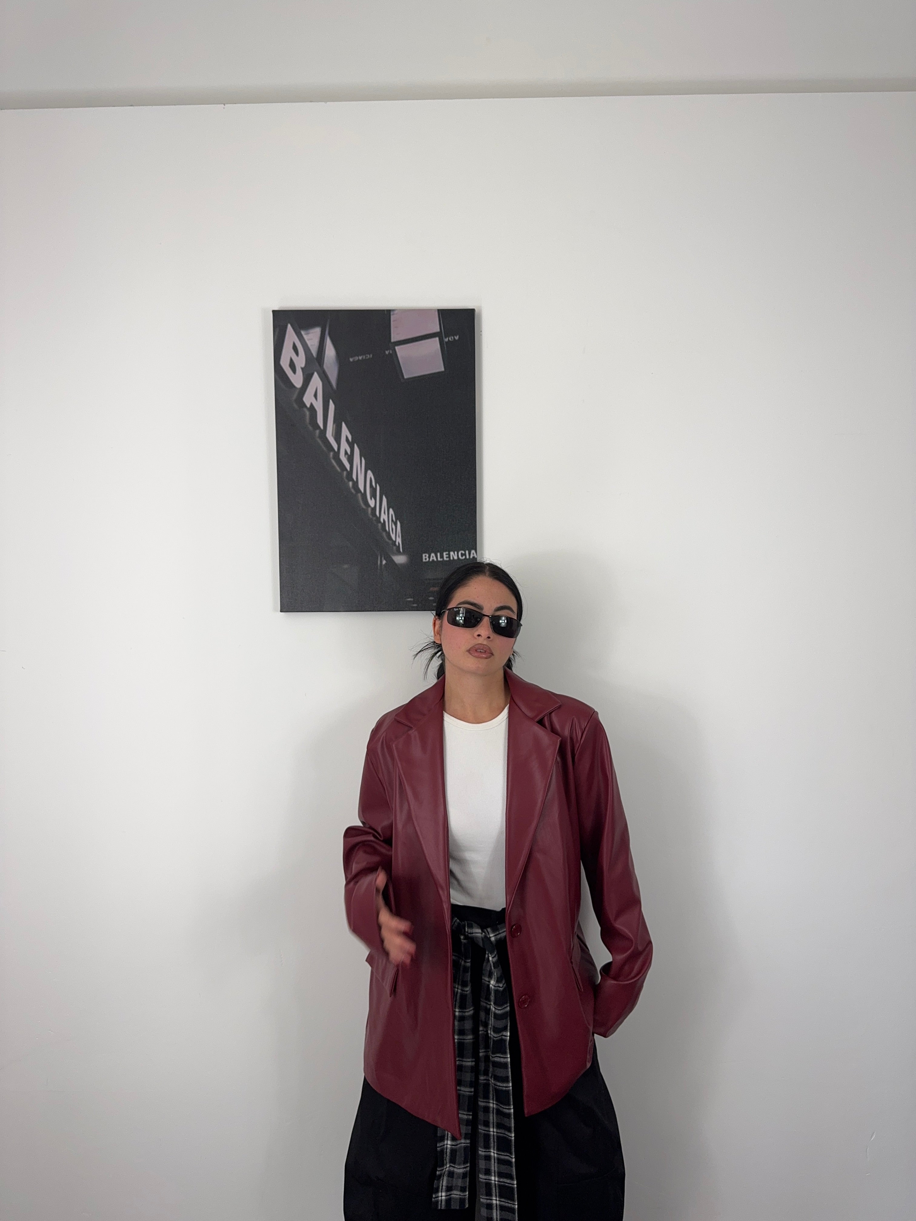 Blazer SPALLINE Ecopelle